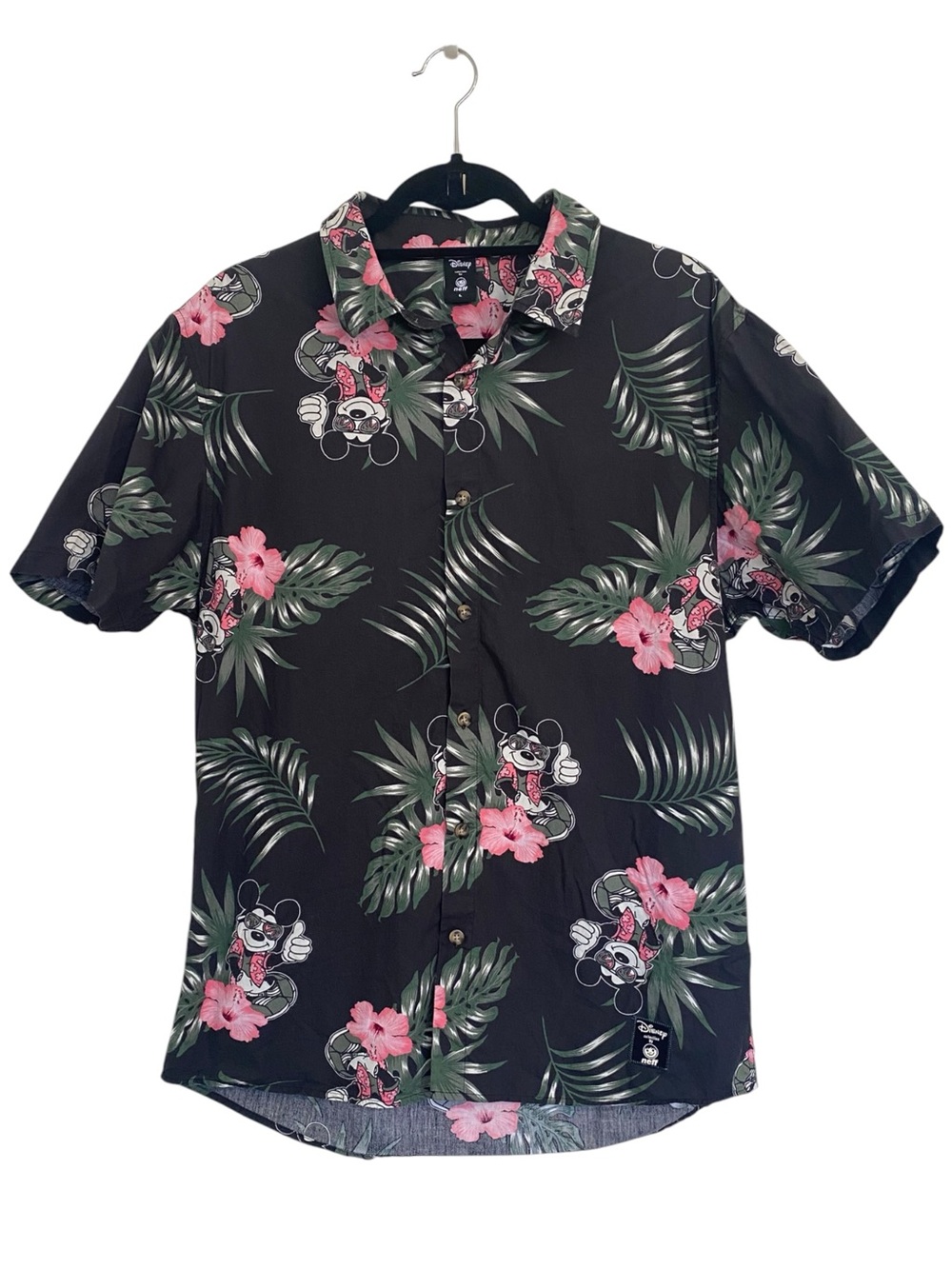Disney Collection by Neff Mickey Mouse Hawaiian Camp Shirt Men’s Large